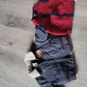gymboree jacket and carters vest